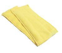 Set of 2 Reusable Microfiber Mop Pads- Compatible with Swiffer WetJet (Yellow)