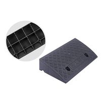 Portable Ramp Mat, Plastic Car Uphill Pad, Suitable for Scooters, Caravan Wheelchairs, Step Triangle Pads for People with Disabilities(50518cm) (Color : Black)