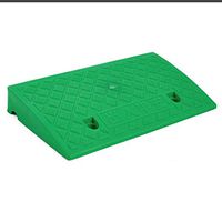 Ramps Kerb Ramps, Outdoor Road Tooth Rubber Mat Factory Pier Slope Pad Non-Slip Mat Highway Baby Carriage Kerb Ramps (Color : Green, Size : 502713CM)