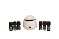 Better Homes & Gardens 100% Pure Essential Oil 7 Piece Cool Mist Ultrasonic Aroma Diffuser Set (White)