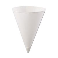 Konie - Rolled-Rim Paper Cone Cups, 4.5oz, White, 200/Bag, 25 Bags/Carton 45KR (DMi CT