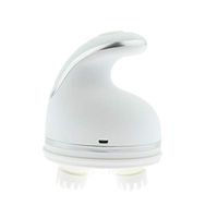 CUTICATE Electric Vibrating Scalp Massager Head Hair Root Stable Shampoo Comb Brush - Type 2 White