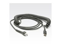 Zebra Technologies CBA-U12-C09ZAR Sub Cable, Series a Connector, Coiled, 9' Length