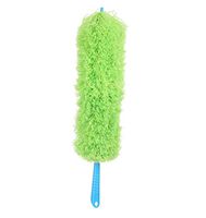 LANGYINH Microfiber Duster - (3 Pack) Anti-Static Cleaning Duster,Machine Washable,for Ceiling Fan,Cobweb,Radiator,Window Cleaning Supplies,Green