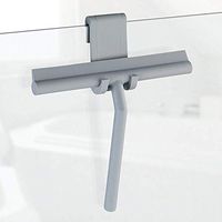 Window Squeegees, Glass Wiper Blades Shower Scrapers Window Wiper Glass Cleaning Brush, for Shower Door Mirror Car Glass,Gray