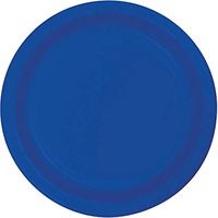 Club Pack of 240 Cobalt Blue Paper Party Banquet Plates 10"