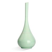 Inchant Toilet Bowl Brush Set - Green Bathroom Decoration Plastic Toilet Brush and Holder Drip Free,Easy to Clean