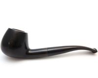 Mr. Brog Prince Tobacco Pipe - Model No: 35 Corsar Ebony - Pear Wood Roots - Hand Made