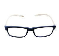 Forever Men's Blue Block Reading Computer/Glasses (Blue/Gray, 2.00)