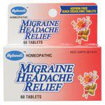 Hyland's Homeopathic Combinations Migraine Headache Relief 60 tablets Pain (a) - 2pc