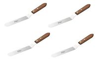 1387 Offset Spatula with 7.63-Inch Stainless Steel Blade, Wood Handle (Offset - 7.63"(4-Pack))