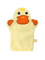 JN&LULU Baby Organics Bath Mitt Toddlers Bath Cotton and Soft Scrub Bathing Loofah Baby Shower Gifts (Duck)