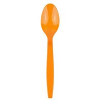Heavyweight Plastic Spoons, Orange (w/textured handle) - 1000 count