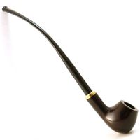 Briar Tobacco Pipe - Churchwarden No 114 Constance Mahogany Briar Wood - Hand Made