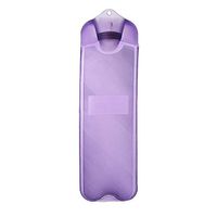 Hot Water Bottle Long 2L Long Strip Tubular Warm Hands Foot Same As Pillow Relief Pain PVC Warm Water Bag,Purple