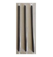 Chat Latte 200 Count Smoothie Milkshake Frozen Bar Drinking Straws, 8mm Dia, Individual Wrapped, Black