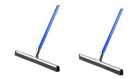 Ettore 61054 Wipe and Dry 18-Inch Floor Squeegee with 53-Inch Handle (18-Inch, 2-Pack)