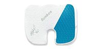3COFIT Orthopedic Gel Seat Sciatica Pillow - Non-Slip Memory Foam Bamboo Cushion - Provides Relieve Coccyx, Tailbone & Back Muscle Pain - Great for Office Chair, Car Seat, Wheelchair, Patio Chair