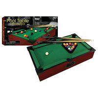 New Club Fun Tabletop Executive Pool Table W/ Numbered Balls 2 Cue Sticks