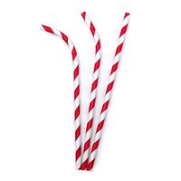 Preserve 75102 Bendable Compostable Drinking Straws Kitchen Supplies, Red