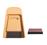 Dustpan Broom Combo Mini Table Top Set Home Sweeping Children's Small Bunch Fan Combination Garbage Shovel Yellow
