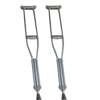 Underarm Crutches, Aluminum Alloy Lightweight Anti-Skid Height Adjustable Yellow Gray Stick Body, Suitable for Fractures and People with Reduced Mobility,Gray