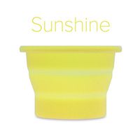 Anigan Collapsible Silicone Sterilizing Cup Designed for Sanitation and Storing Menstrual Cups, Sunshine