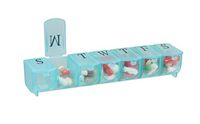 Apex 7-Day Ultra Bubble-Lok Pill Organizer (Large, Translucent Green)