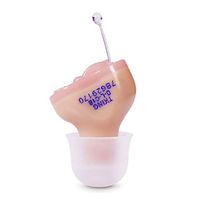 TKING Mini Hearing Amplifier for Adults, Invisible in Ear Canal, Digital Noise Reduction Feedback Cancelling,Aid and Assist Hearing (Battery-Left Ear)