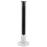 Humidors Tower Fan Intelligent Remote Control Electric Fan Portable Shaking Head Floor Silent Timing Electric Fan 40W220v (Color : Black -White, Size : 25105cm)