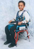 Skillbuilders school chair, mobility base, large