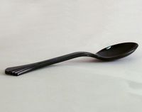 Black Plastic 10" Serving Spoons. Classicware 10 per Pack