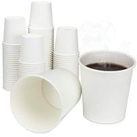 [200 Pack] 4 Oz Disposable White Paper Cups - On the Go Hot and Cold Beverage All-Purpose Sampling Portion Cup for Coffee, Espresso, Cortado, Water, Tea and Juice, Food Grade Safe