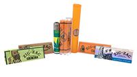 Bundle-7 Items, Zig Zag 1 1/4 Rolling Paper Variety Pack with Zig Zag 78mm Roller, Clipper Hemp Leaf Lighter and Acrylic Storage Tube