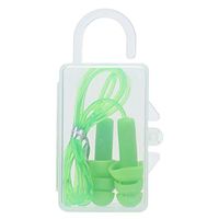 Jenny.Ben 2 Pairs of Waterproof and Soft Silicone Cord earplugs Travel Sleep Anti Noise earplugs Swimming Earmuffs GR