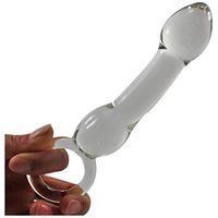 SGAJ001 Mini Small Natural Ultra-Smooth Double Ended Sided Crystal Skin Friendly Clear Glass Stick for Women Men Female Beginners