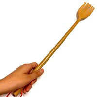 Back Scratcher Body Claw Finger Massager Tembusu Wood Nice Strong Sturdy Durable Handmade Craft Gentle to Skin Unique Nature Stick Thai Gift Long 16 Inches