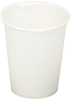 White Paper Water Cups, 4oz, White, 100/Pack, Sold as 1 Package
