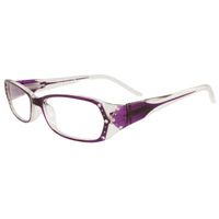 MLC EYEWEAR  Rectangle Fashion Reading Glass Purple Frame with Power vision + 2.75