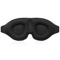 3D Contoured Sleep Mask, Super Comfortable 3D Eye Mask for Men and Women, Zero Pressure on Your Eyeballs, Light Blocking Sleeping Mask by Jazzznap