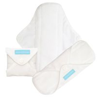 Charlie Banana Reusable Feminine Pads Liner White, White