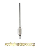 MOKSHA ELEMENTS Reusable Adjustable Stainless Steal Crystal Healing Straws (Clear)