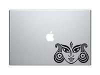 Indian Ethnic Design #1 - Princess Woman Beauty Tribal - 5" Black Vinyl Decal Sticker Car Macbook Laptop