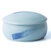 Bowl Bowl Cup Soup Bowl Rice Bowl Dessert Bowl Instant Noodle Bowl Steamed Egg Bowl Perfect Gift Household tableware, retro bowl (Color : Blue, Size : 6.93.7CM/21INCH)