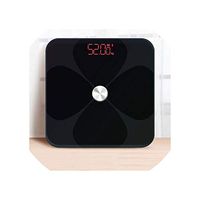 Bathroom Weight Scales Floor Body Fat Weighing Scale Body Scale Balance 20 Index,Black