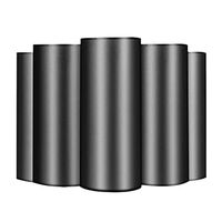 Freeby Small Trash Bags, 4 Gallon Garbage Bags Thin Material for Office, Home Waste Bin, Kitchen, 150 Counts 5 Color (Black)