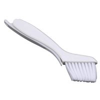 Iumer 2 in 1 Window Track Cleaning Brushes Plastic Hand Held Groove Gap Cleaning Tools Foldable Long Handles,White
