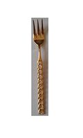 Present Fifth Avenue Appetizer Forks Set of 5 Gold Colored