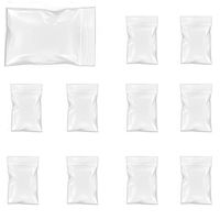 AKOAK 100 Pcs 5 x7cm Plastic Transparent Sealing Mouth Bag Ziplock Bag Disposable Dust Bag