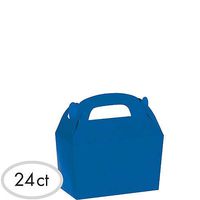 HollyDel Royal Blue Gable Boxes 24ct Battle Royal Party Supplies